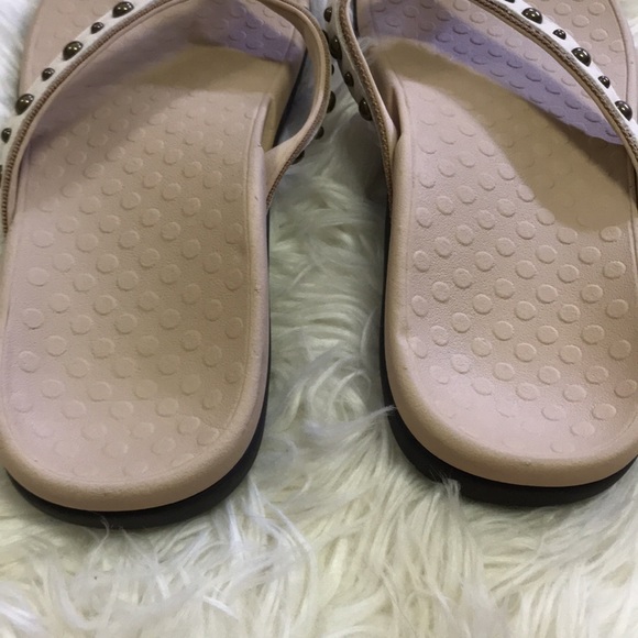 Vionic Leather Studded Thong Sandals - Vanessa - Picture 13 of 14